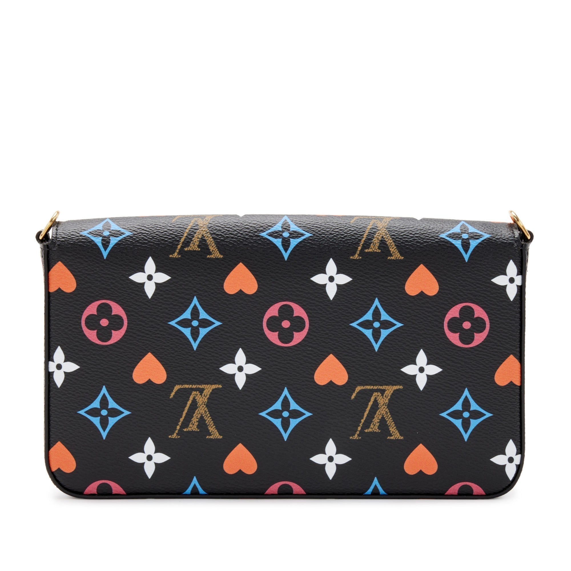 Louis Vuitton
Black Multicolor Monogram Coated Canvas Game On Félicie Pochette Gold Hardware, 2020