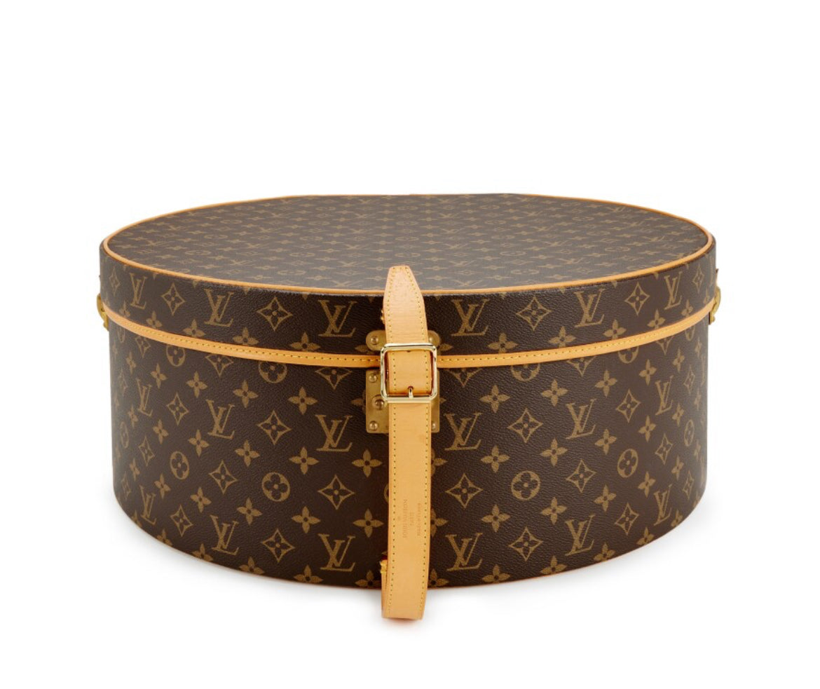 Louis Vuitton
Brown Monogram Canvas Boite Chapeaux 50 Gold Hardware