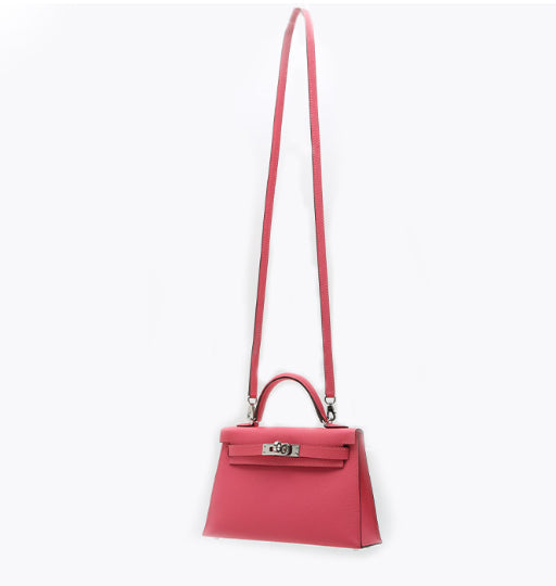 Borsa Hermès Kelly 20 cm in pelle Epsom rosa azalea