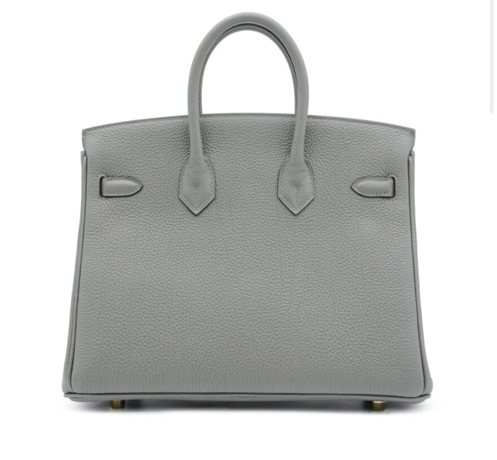 Birkin 25 cm Gris Mayer Togo