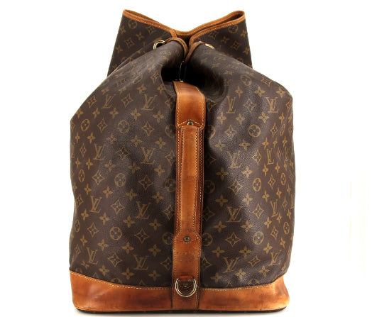 Borsa da viaggio Louis Vuitton Marin - Travel Bag in tela monogram marrone e pelle naturale