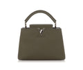Louis Vuitton
Khaki Capucines BB Silver Hardware