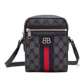 Gucci x Balenciaga The Hacker Project
Black Monogram Jacquard Canvas Hacker Shoulder Zip Bag Silver Hardware, 2021