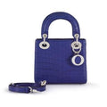 Dior
Blue Matte Crocodile Lady Dior Silver Coated Hardware, 2016