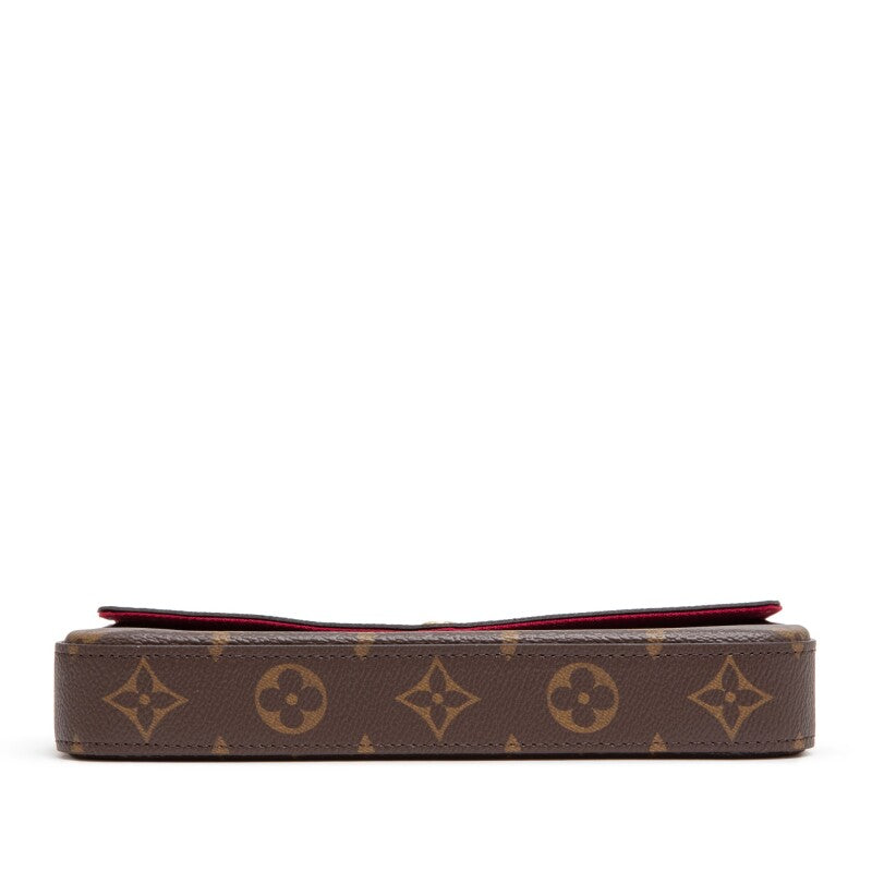 Louis Vuitton
Ebene Monogram Canvas Félicie Pochette Gold Hardware, 2021