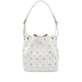 Louis Vuitton
White Cut-Out Monogram Calfskin Petit Noé Gold Hardware, 2022