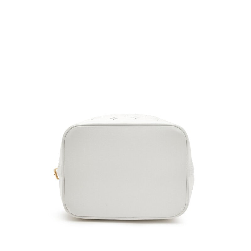 Louis Vuitton
White Cut-Out Monogram Calfskin Petit Noé Gold Hardware, 2022