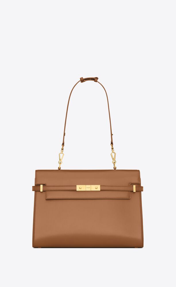 BORSA MANHATTAN TOP-HANDLE IN PELLE BOX SAINT LAURENT