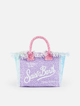 Borsa Colette in tela di cotone pastello animalier