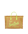 Borsa Colette in paglia con ricamo