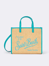 Borsa Midi Vivian in paglia beige