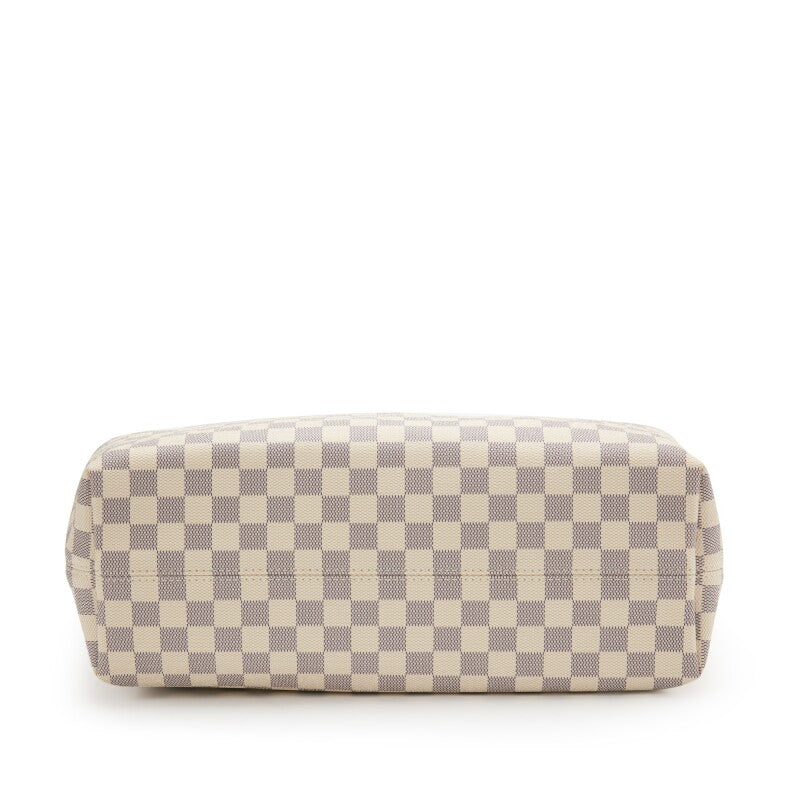 Louis Vuitton White and Blue Damier Azur Coated Canvas Gracefull MM Gold Hardware, 2021