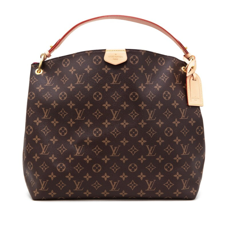 Louis Vuitton Ebene Monogram Coated Canvas Graceful MM Gold Hardware, 2021