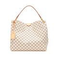 Louis Vuitton White and Blue Damier Azur Coated Canvas Graceful MM Gold Hardware, 2021-2022