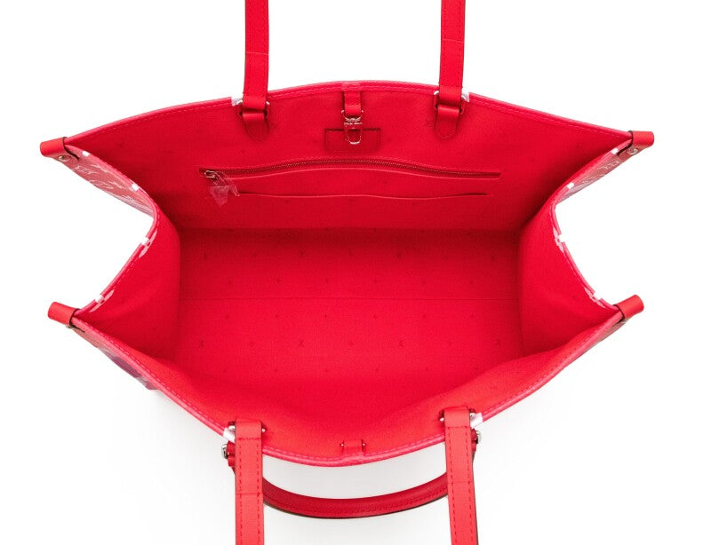 Louis Vuitton Red Tie-Dye Giant Monogram Escale Coated Canvas OnTheGo GM Silver Hardware, 2020