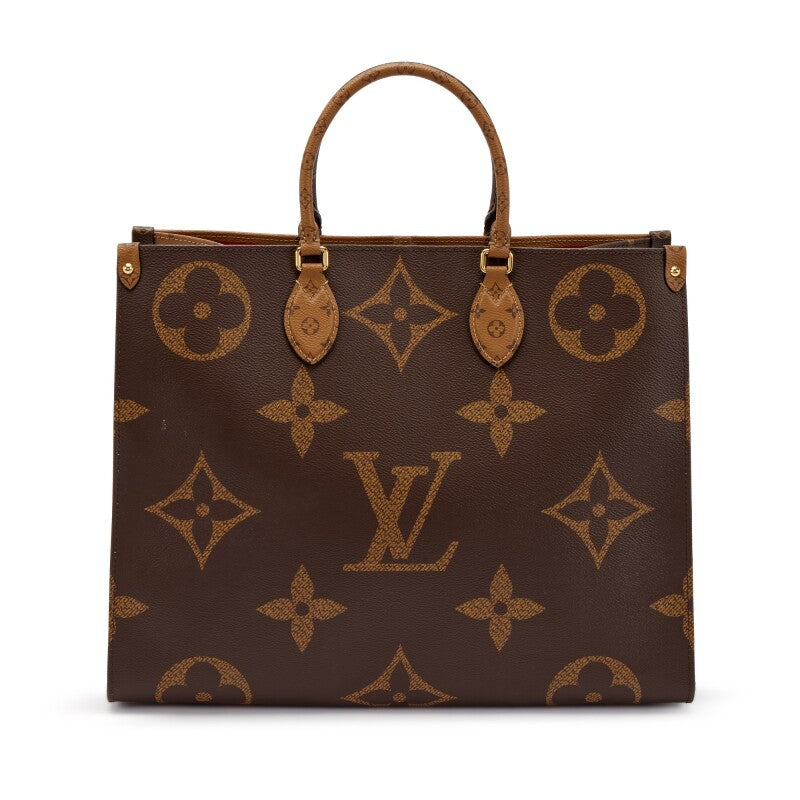 Louis Vuitton Brown Giant Reverse Monogram Coated Canvas OnTheGo GM Gold Hardware, 2020