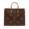 Louis Vuitton Brown Giant Reverse Monogram Coated Canvas OnTheGo GM Gold Hardware, 2020