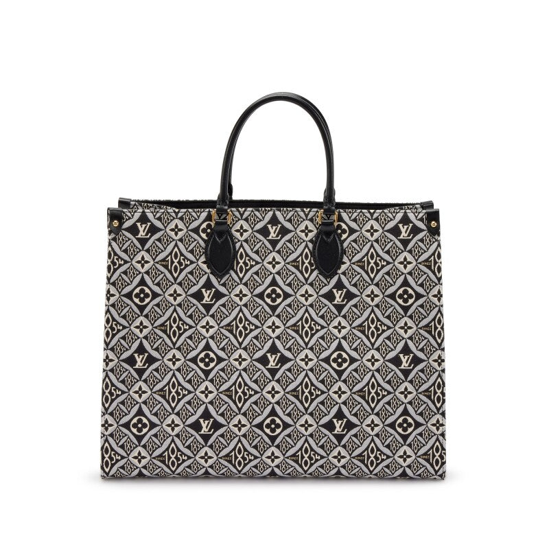 Louis Vuitton Black and Grey Monogram Jacquard Since 1854 OnTheGo GM Gold Hardware, 2020