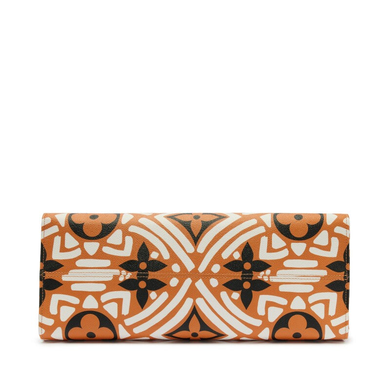 Louis Vuitton Caramel, Black, and White Giant Monogram Crafty Coated Canvas OnTheGo GM Gold Hardware, 2020