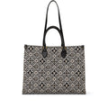 Louis Vuitton Black and White Jacquard and Calfskin Since 1854 On The Go GM Tote Gold Hardware, 2020
