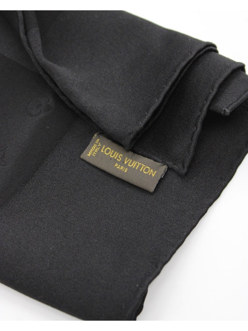 Foulard Louis Vuitton In Seta Nero